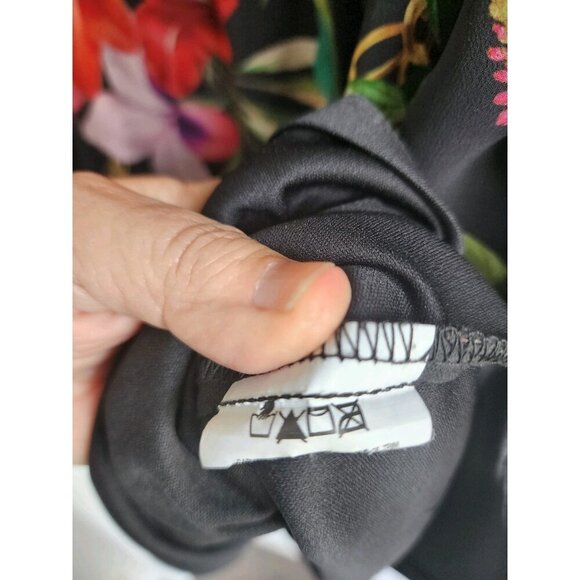 Frank Lyman Montreal Off the Shoulder Chiffon Glam Peasant Boho Blouse SZ16 - Picture 4 of 7